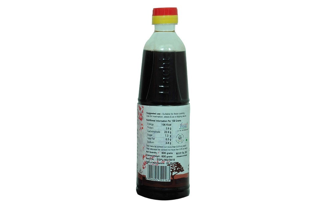 Hachi Fermented Soya Sauce Light    Bottle  600 grams